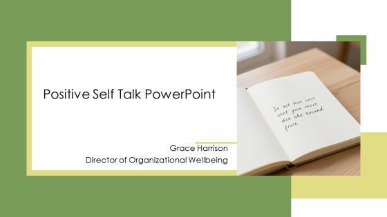 Positive Self Talk PPT Sample VM