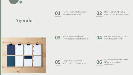 PowerPoint Acknowledgement PPT Outline VM