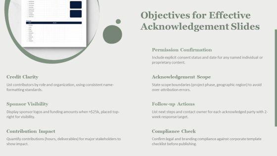 PowerPoint Acknowledgement PPT Outline VM