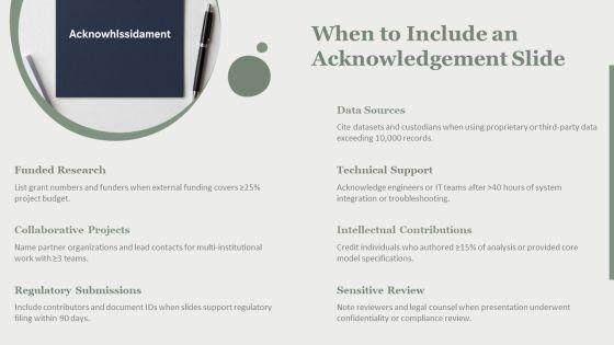 PowerPoint Acknowledgement PPT Outline VM
