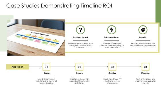 PowerPoint Calendar Timeline PPT Mockup VM