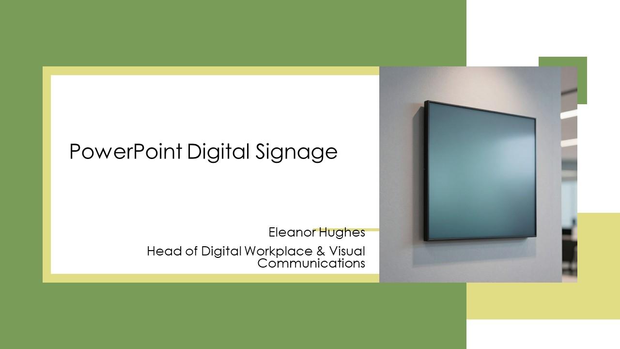 PowerPoint Digital Signage PPT Presentation VM