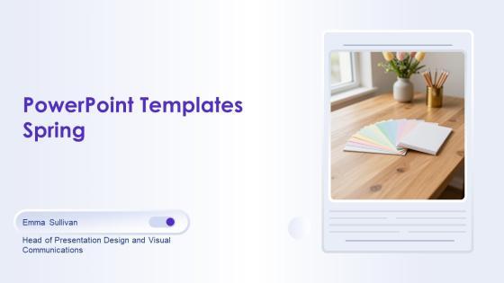 PowerPoint Templates Spring PPT Mockup VM