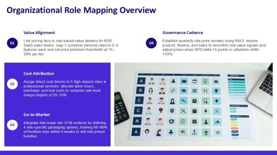 Pricing Strategy For Organizational Role Mapping PPT Slides VM