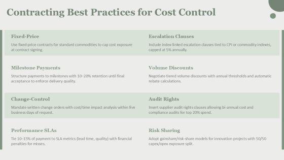 Procurement Purchase Orders And Cost For Cost Control PPT Example VM