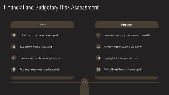 Product Development Risk Assessment PPT Guidelines VM