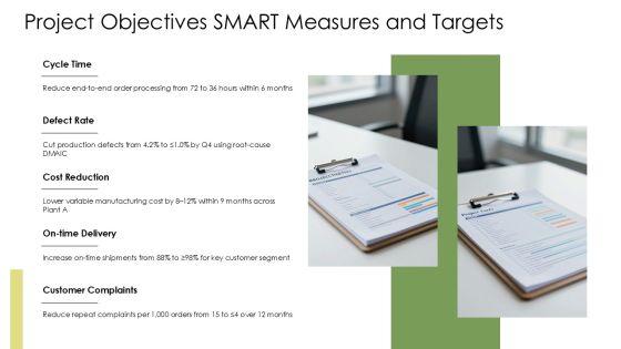 Project Charter For Six Sigma PPT Outline VM
