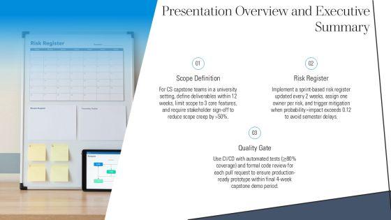 Project Management Process Group And For Computer Science Capstone PPT Mockup VM