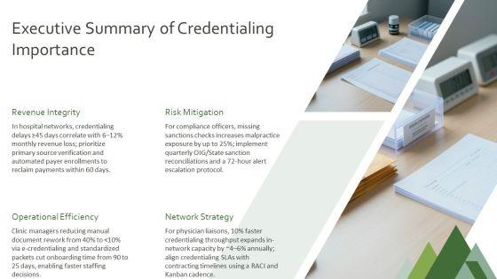 Provider Credentialing Process Flow Chart PPT Template VM