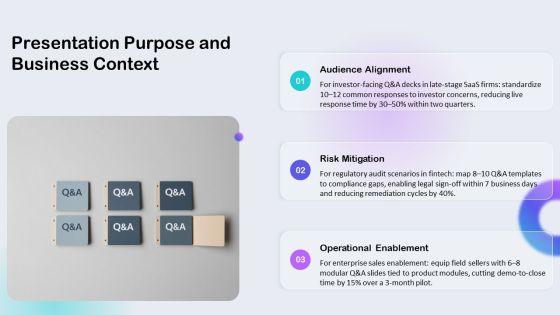 Q And A PPT Template VM