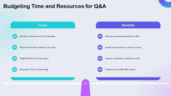 Q And A PPT Template VM