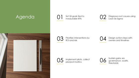 Quality Improvement Action Plan PPT Summary VM