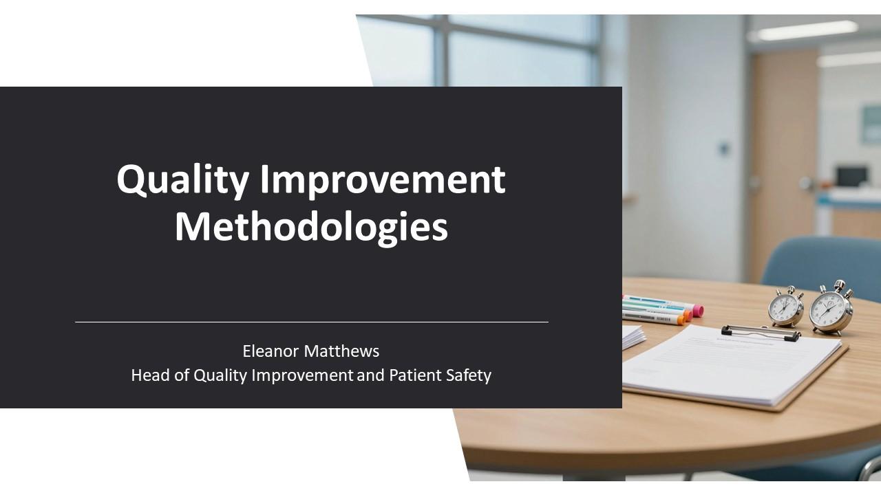 Quality Improvement Methodologies PPT Outline VM