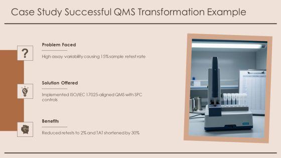 Quality Management System Laboratory PPT Summary VM