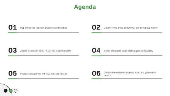 Radiology Workflow Diagram PPT Outline VM
