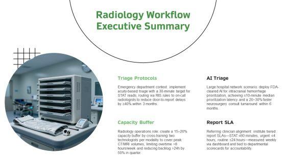 Radiology Workflow Diagram PPT Outline VM