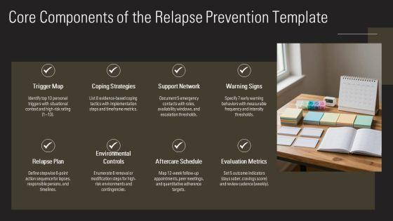 Relapse Prevention Plan Template PDF PPT Outline VM