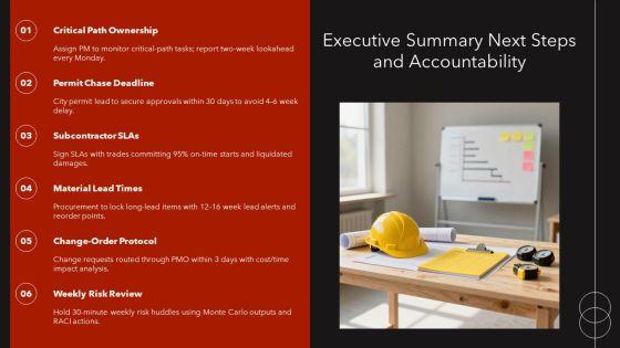 Residential Construction Project Scheduling PPT Slides VM