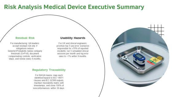 Risk Analysis Medical Device PPT Mockup VM