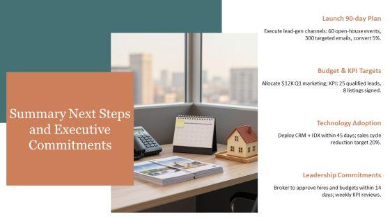 Sample Business Plan Real Estate Agent PPT Designs VM