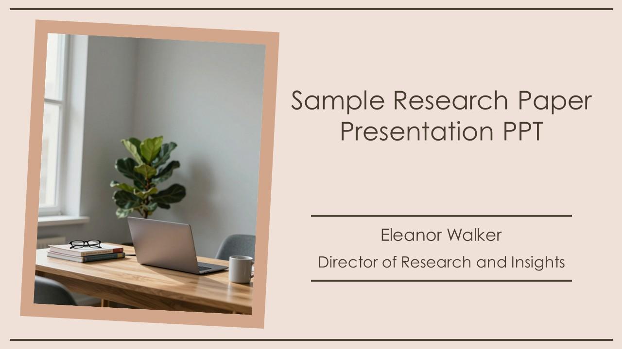 Sample Research Paper PPT Outline VM