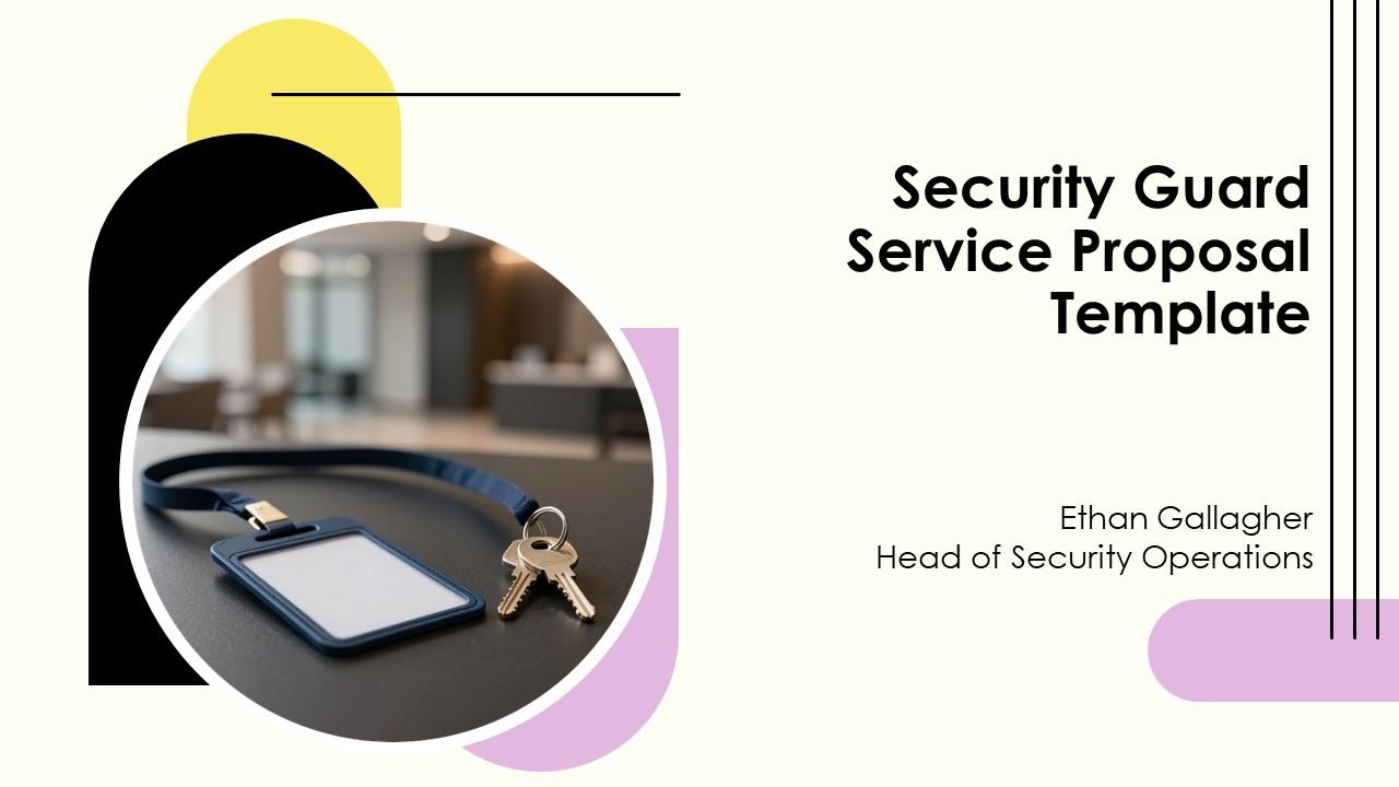 Security Guard Service Proposal PPT Mockup VM