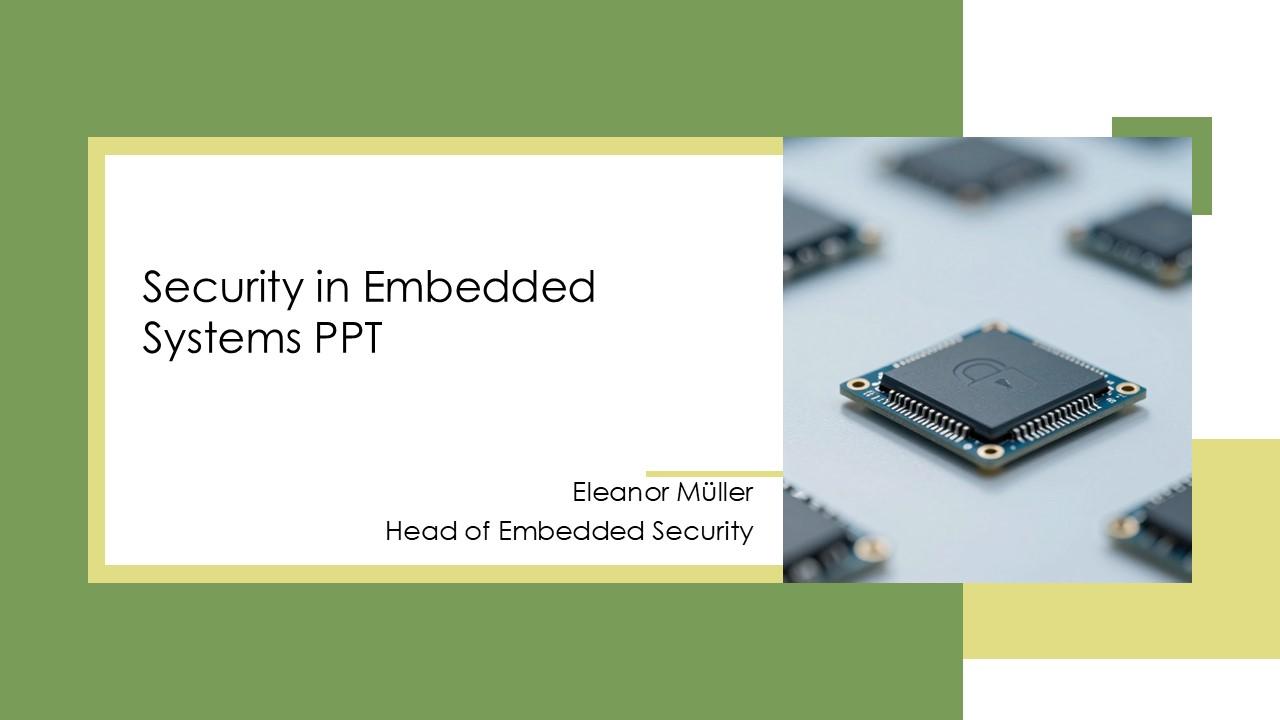 Security In Embedded Systems PPT Graphics VM
