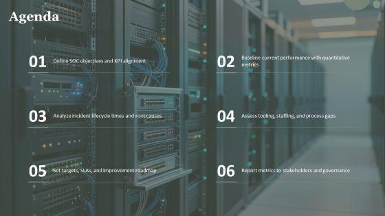 Security Operations Center Performance Metrics PPT Structure VM