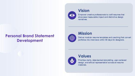 Self Creative Resume Template For Resume Building PPT Summary VM