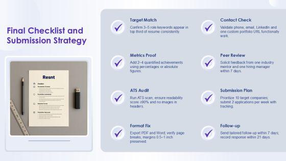 Self Creative Resume Template For Resume Building PPT Summary VM