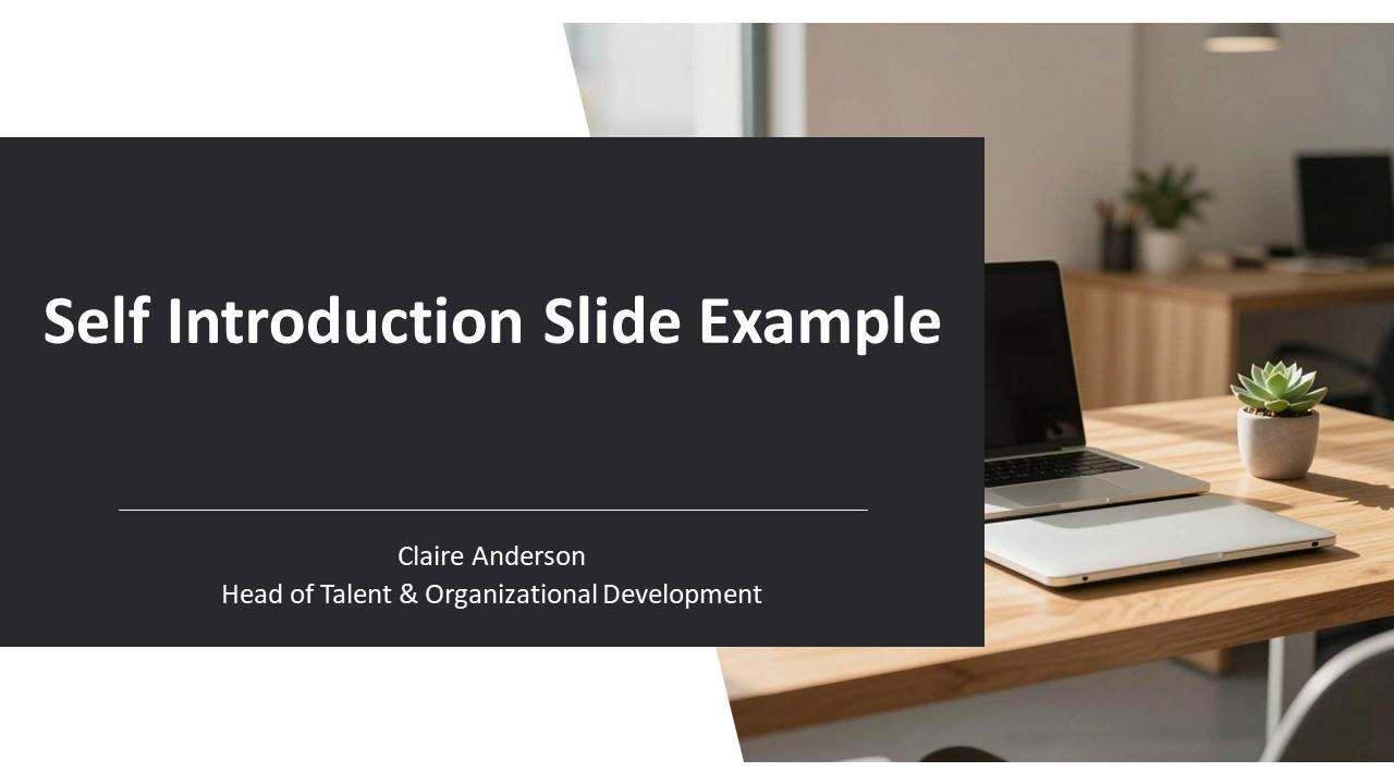 Self Introduction Slide PPT Example VM