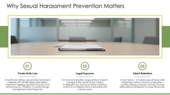 Sexual Harassment Prevention Training PPT Presentation VM