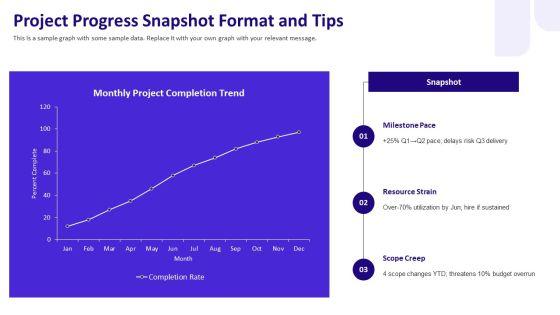 Simple Weekly Status Report PPT Template VM
