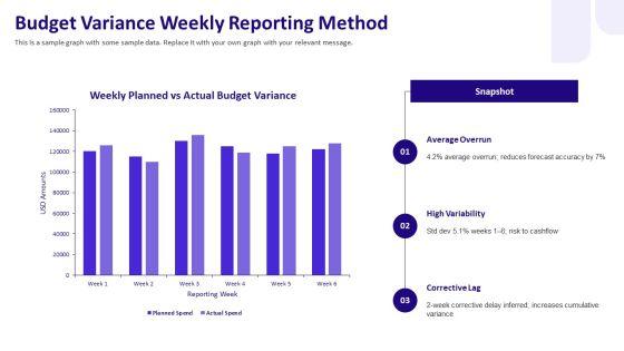 Simple Weekly Status Report PPT Template VM