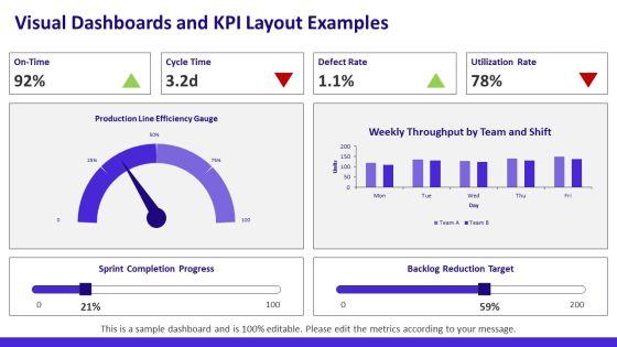 Simple Weekly Status Report PPT Template VM