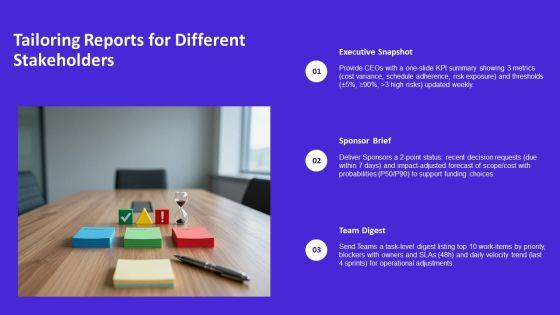 Simple Weekly Status Report PPT Template VM