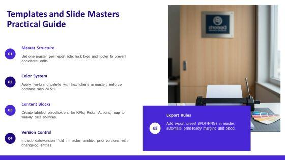 Simple Weekly Status Report PPT Template VM