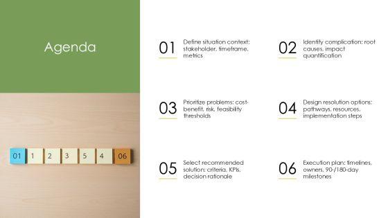 Situation-Complication-Resolution Template PPT Slides VM