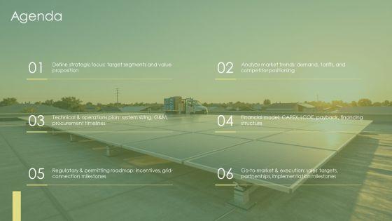 Solar Energy Business Plan PPT Slides VM