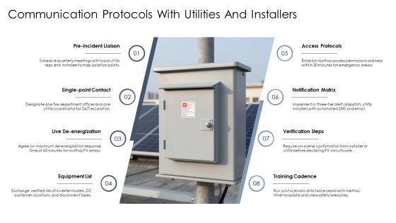 Solar Panels Firefighter Safety PPT Designs VM