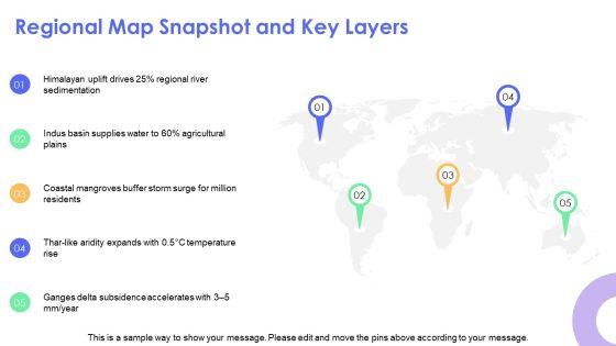 South Asia Physical Features Map PPT Template VM