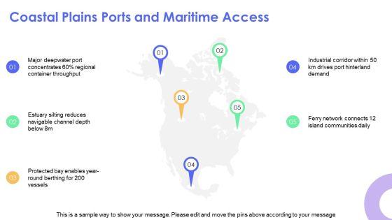 South Asia Physical Features Map PPT Template VM