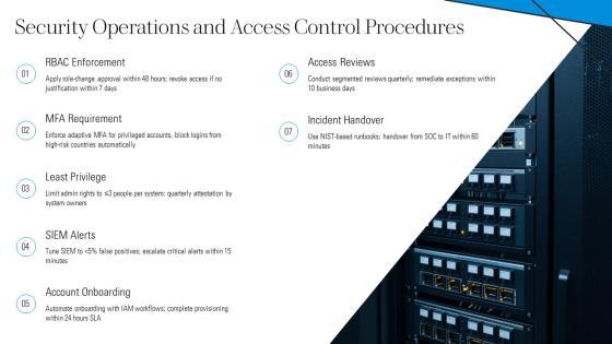 Standard Operating Procedure For IT Department PPT Structure VM