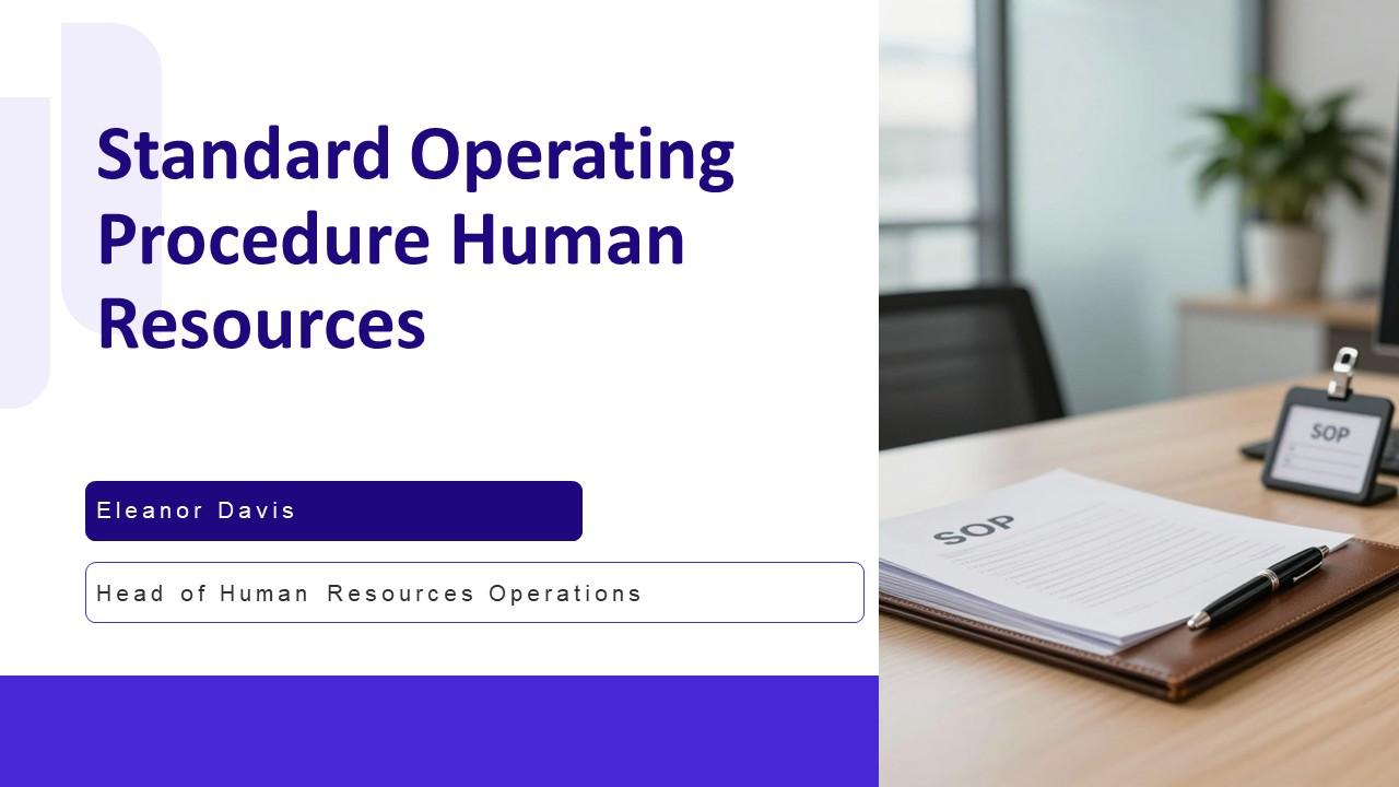 Standard Operating Procedure Human Resources PPT Guidelines VM