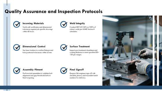 Steel Fabrication Process Flow Chart PPT Summary VM