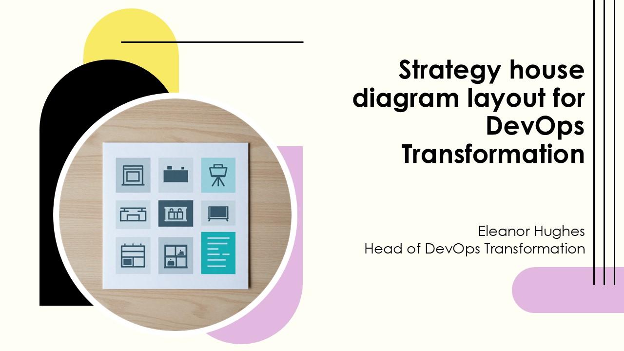 Strategy House Diagram Layout For Devops Transformation PPT Sample VM