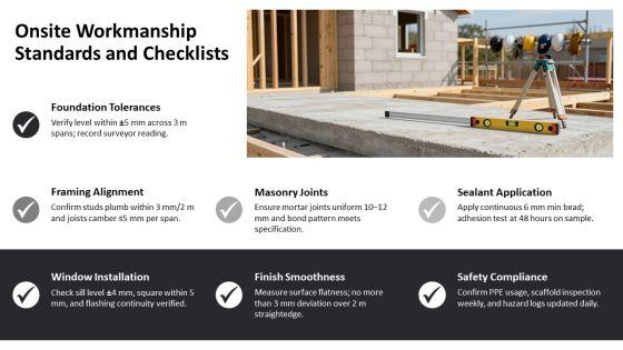Suburban Homes Construction Project Quality Management Plan PPT Structure VM