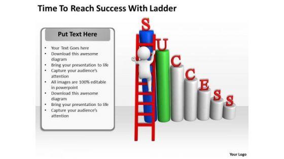 Successful Business People Time To Reach With Ladder PowerPoint Templates Successful Business People Time To Reach With Ladder PowerPoint Templates