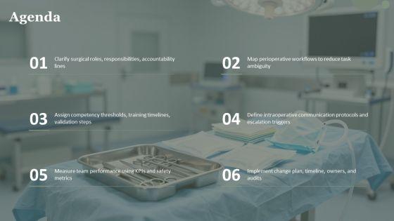 Surgical Team Roles And Responsibilities PPT Template VM