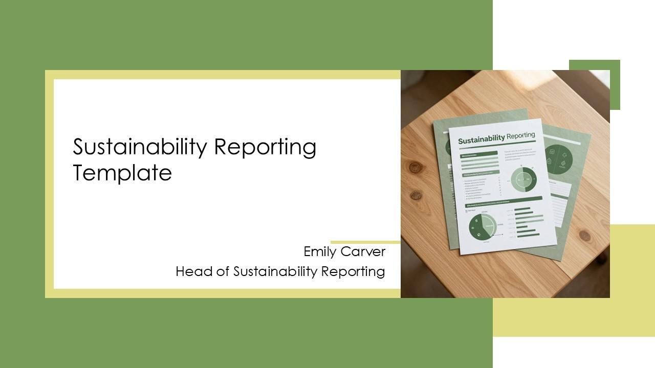 Sustainability Reporting Template PPT Template VM